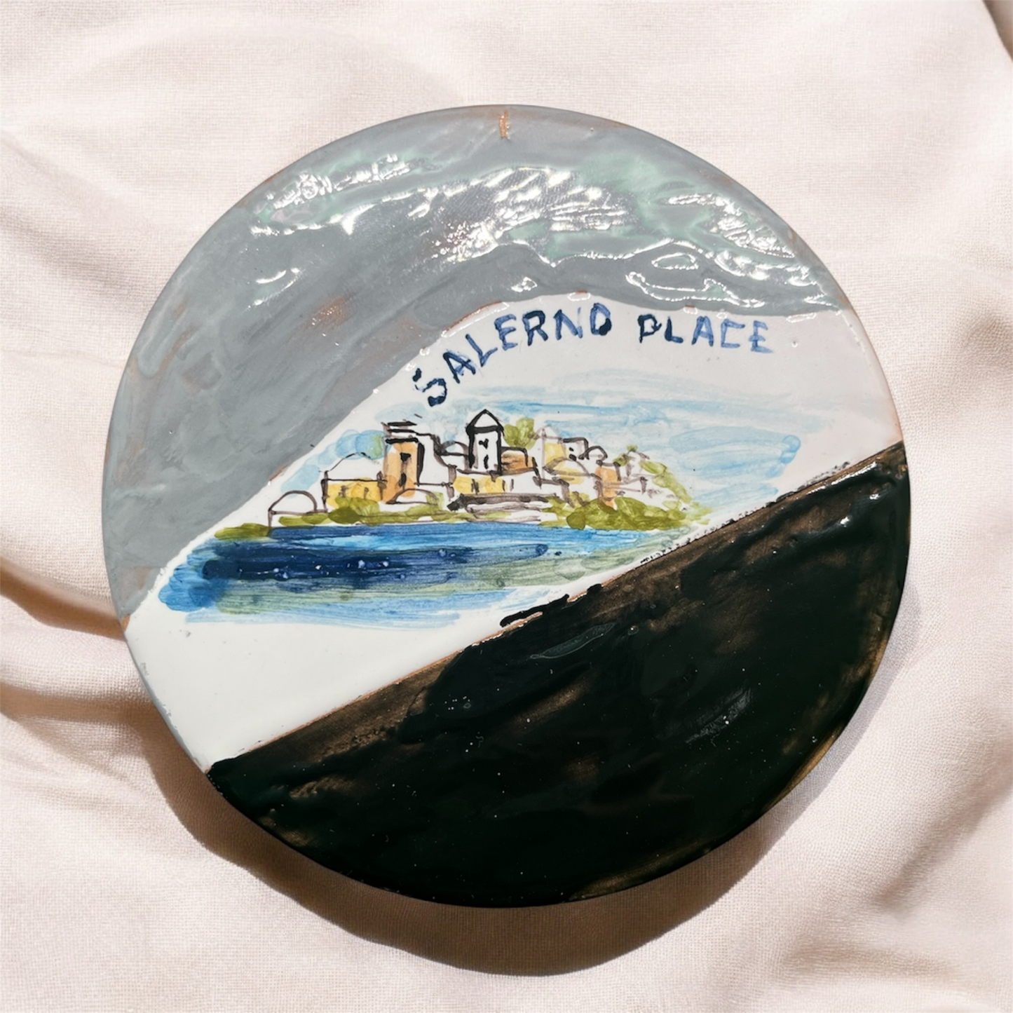 Piattino Decorativo in Ceramica dipinto a mano