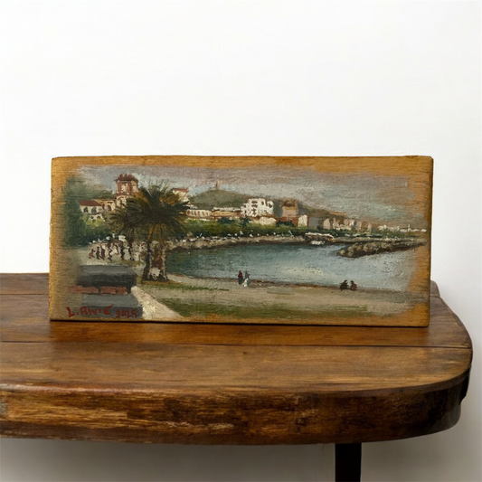 Opera Unica a Olio su Tavola – Lungomare di Salerno, Santa Teresa