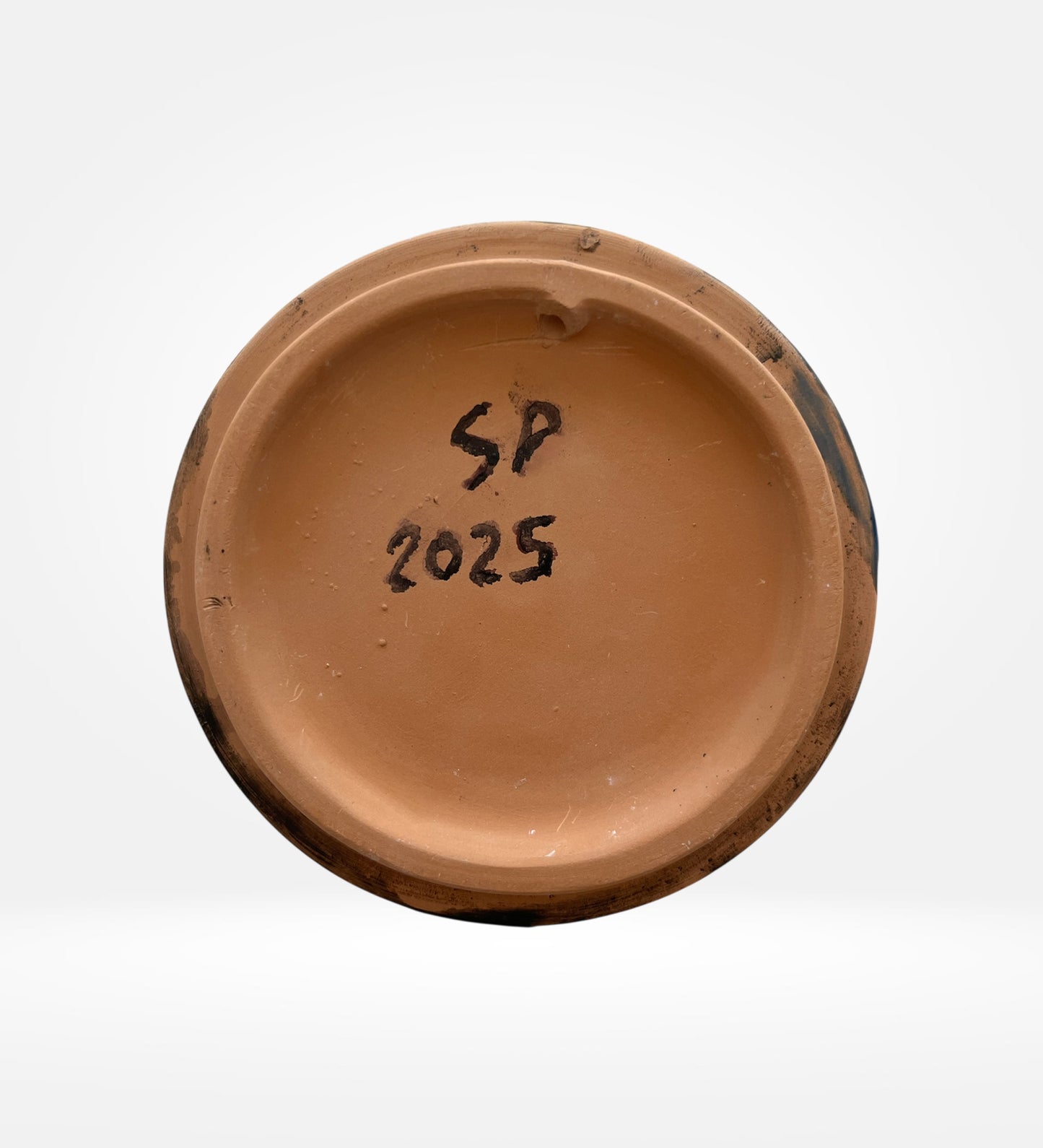 Piattino Decorativo in Ceramica dipinto a mano, veduta Golfo di Salerno
