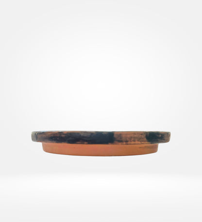 Piattino Decorativo in Ceramica dipinto a mano, veduta Golfo di Salerno
