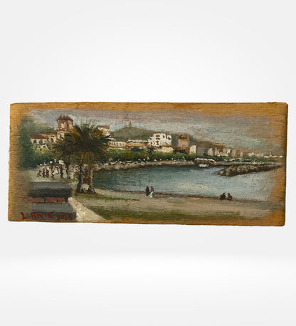 Opera Unica a Olio su Tavola – Lungomare di Salerno, Santa Teresa