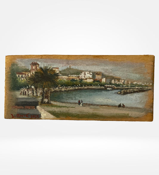 Opera Unica a Olio su Tavola – Lungomare di Salerno, Santa Teresa